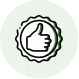 A thumbs up icon